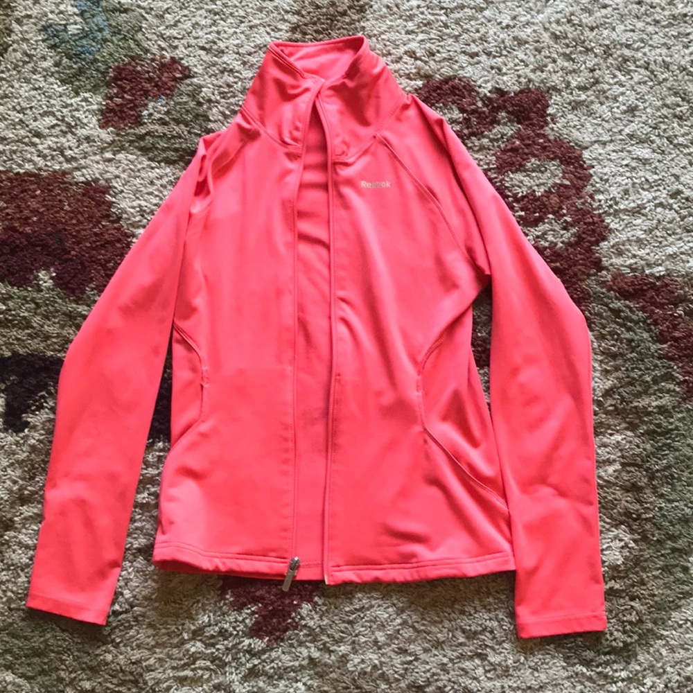 Coral Pink Reebok Running Jacket